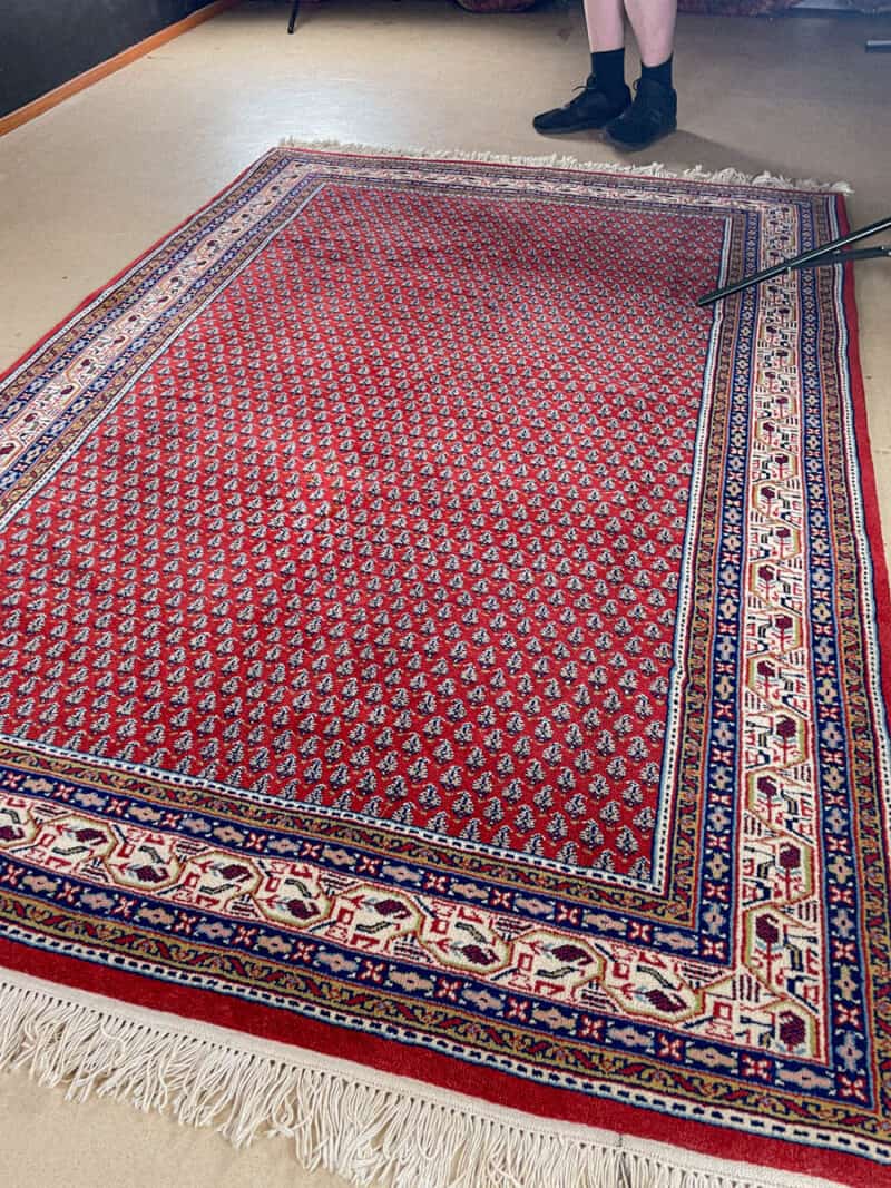 kirkkaan värinen perinteinen sarouk mir 245 x 170 cm