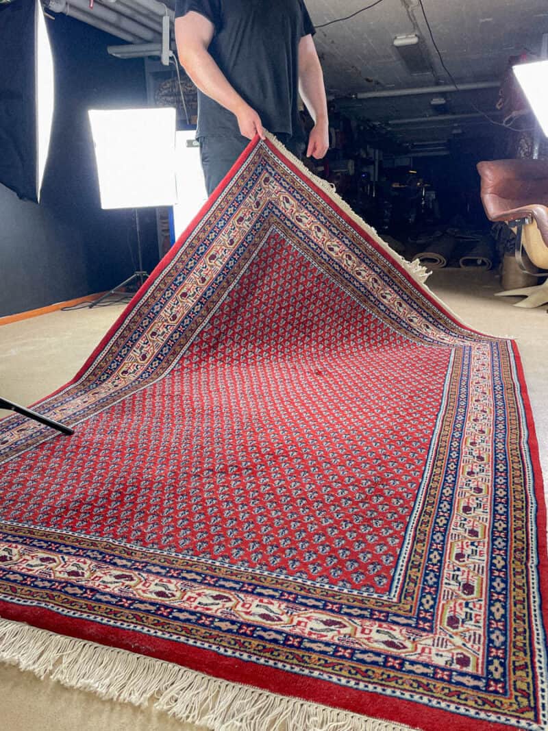 kirkkaan värinen perinteinen sarouk mir 245 x 170 cm