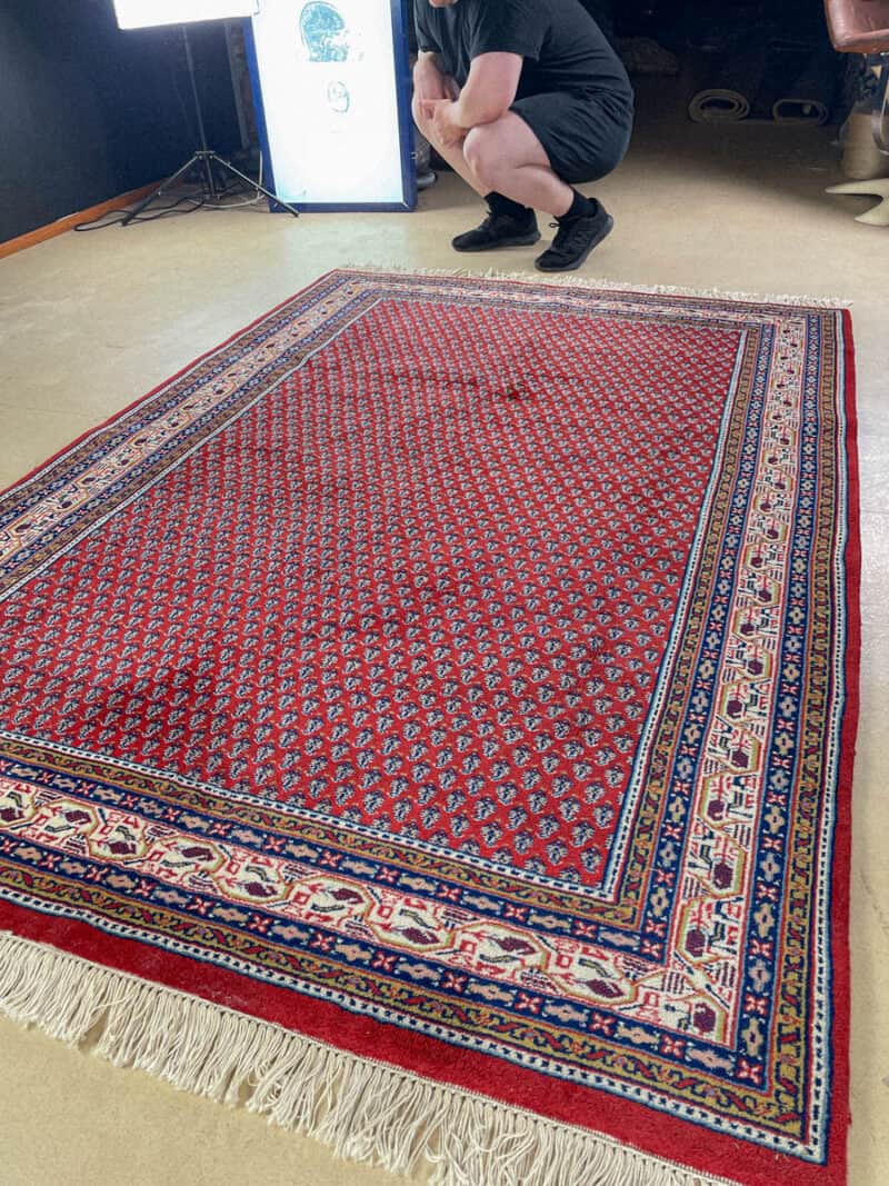 kirkkaan värinen perinteinen sarouk mir 245 x 170 cm