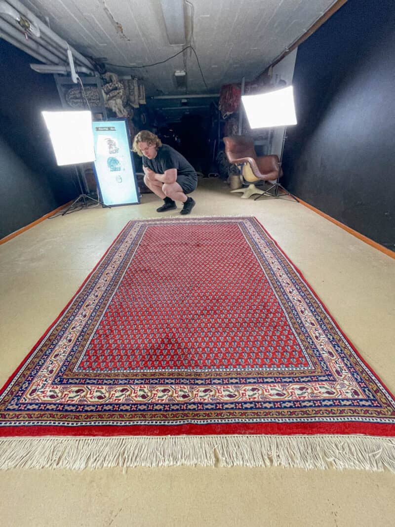 kirkkaan värinen perinteinen sarouk mir 245 x 170 cm
