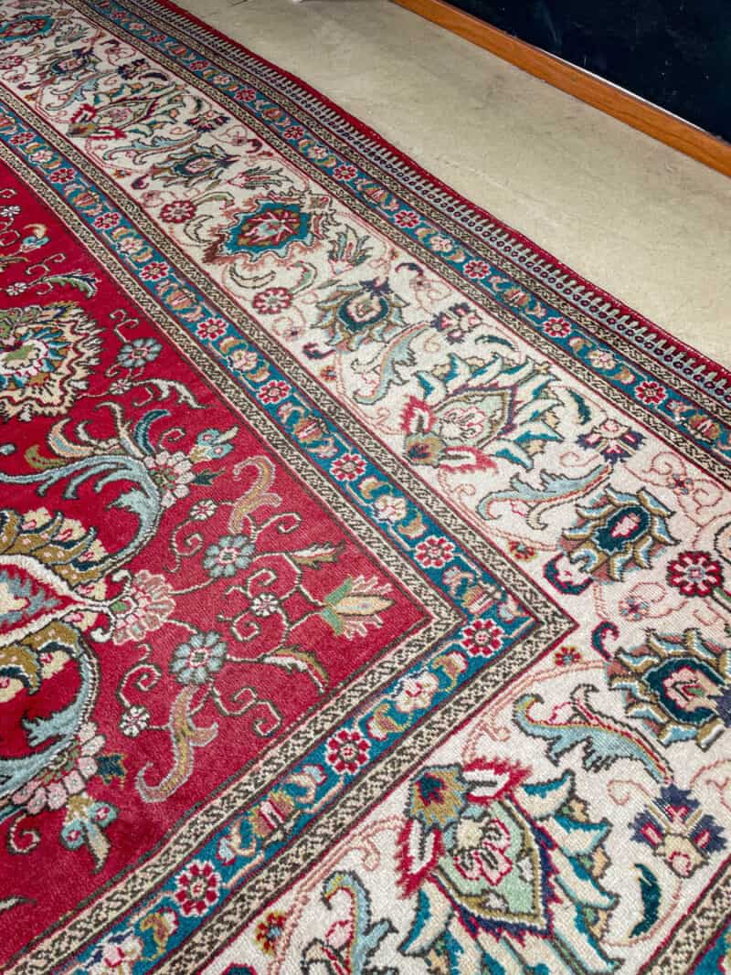 uskomaton palatsikokoinen vintage tabriz  440 x 340 cm