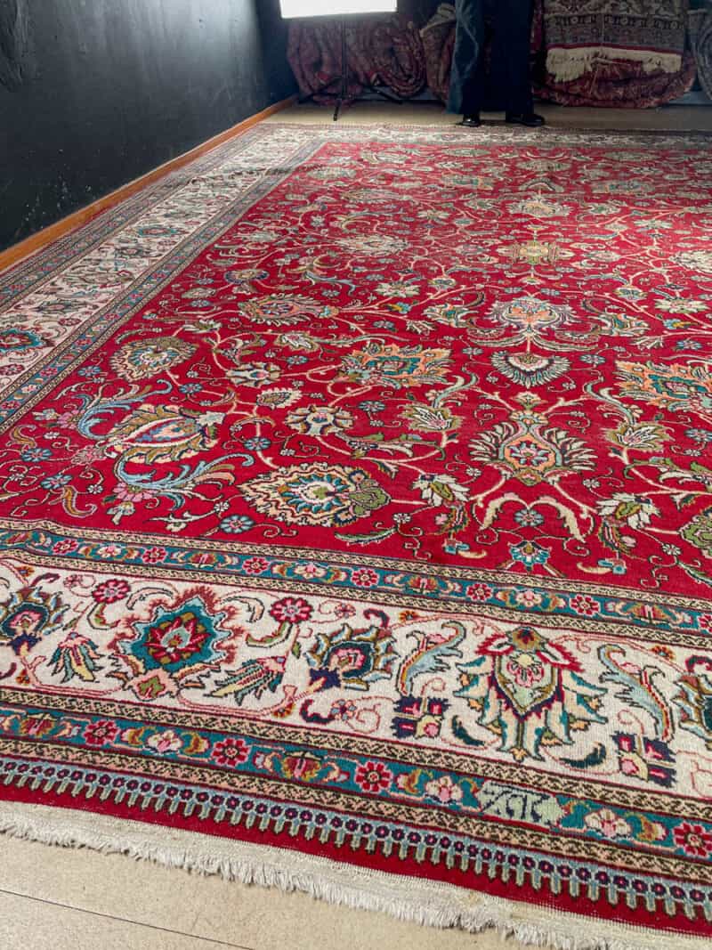 uskomaton palatsikokoinen vintage tabriz  440 x 340 cm