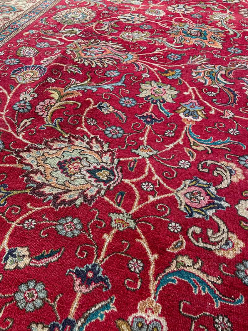 uskomaton palatsikokoinen vintage tabriz  440 x 340 cm