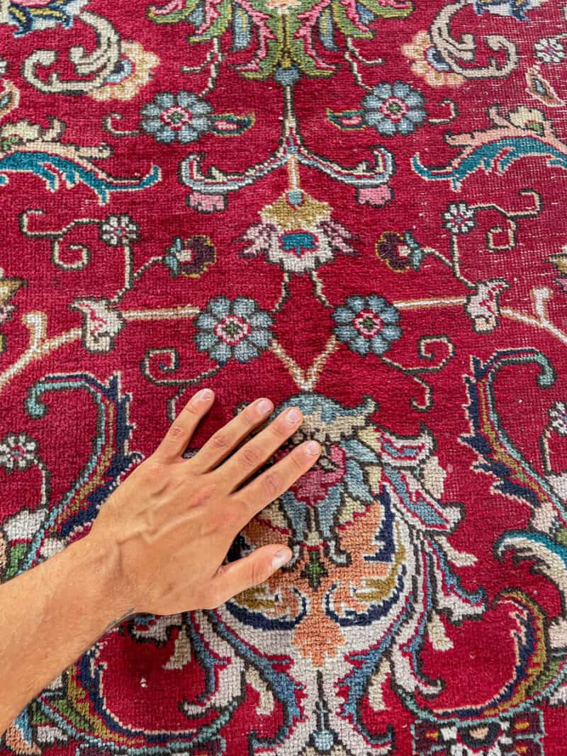 uskomaton palatsikokoinen vintage tabriz  440 x 340 cm