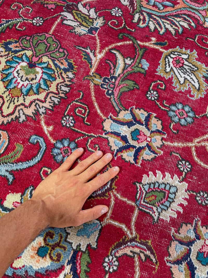 uskomaton palatsikokoinen vintage tabriz  440 x 340 cm