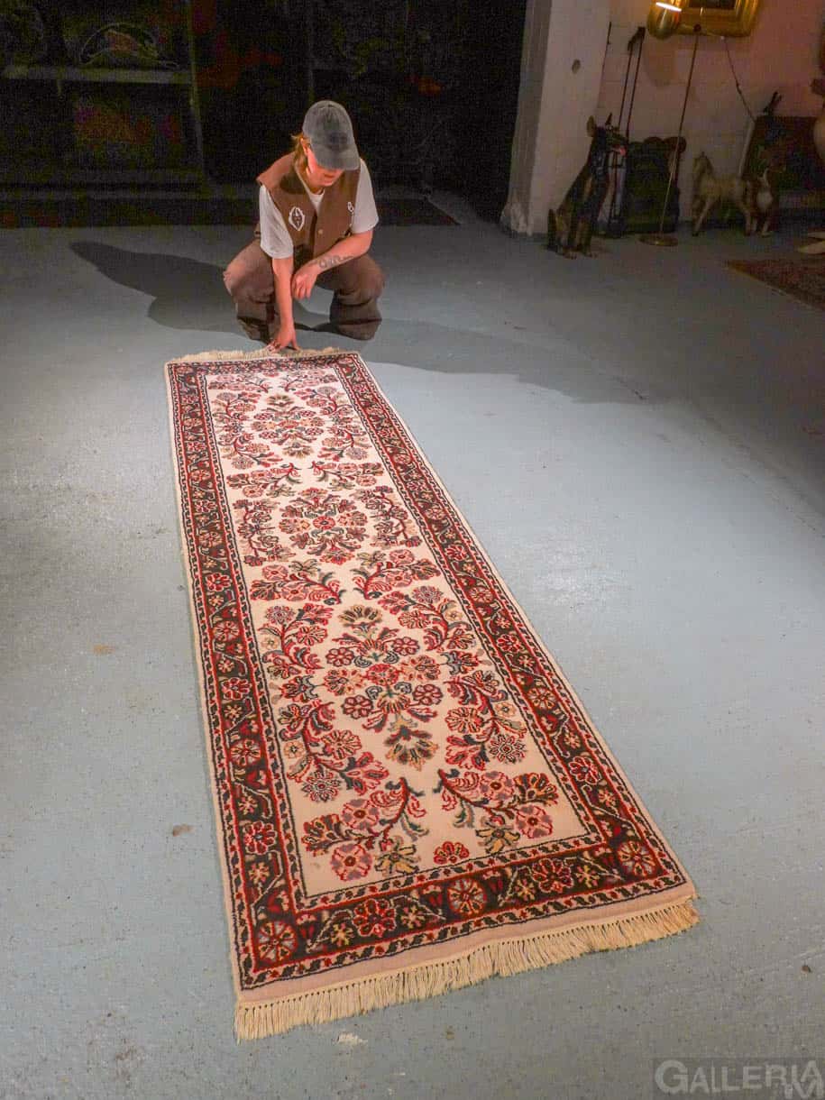 elegantin juhlallinen sarouk käytävämatto 247 x 76 cm