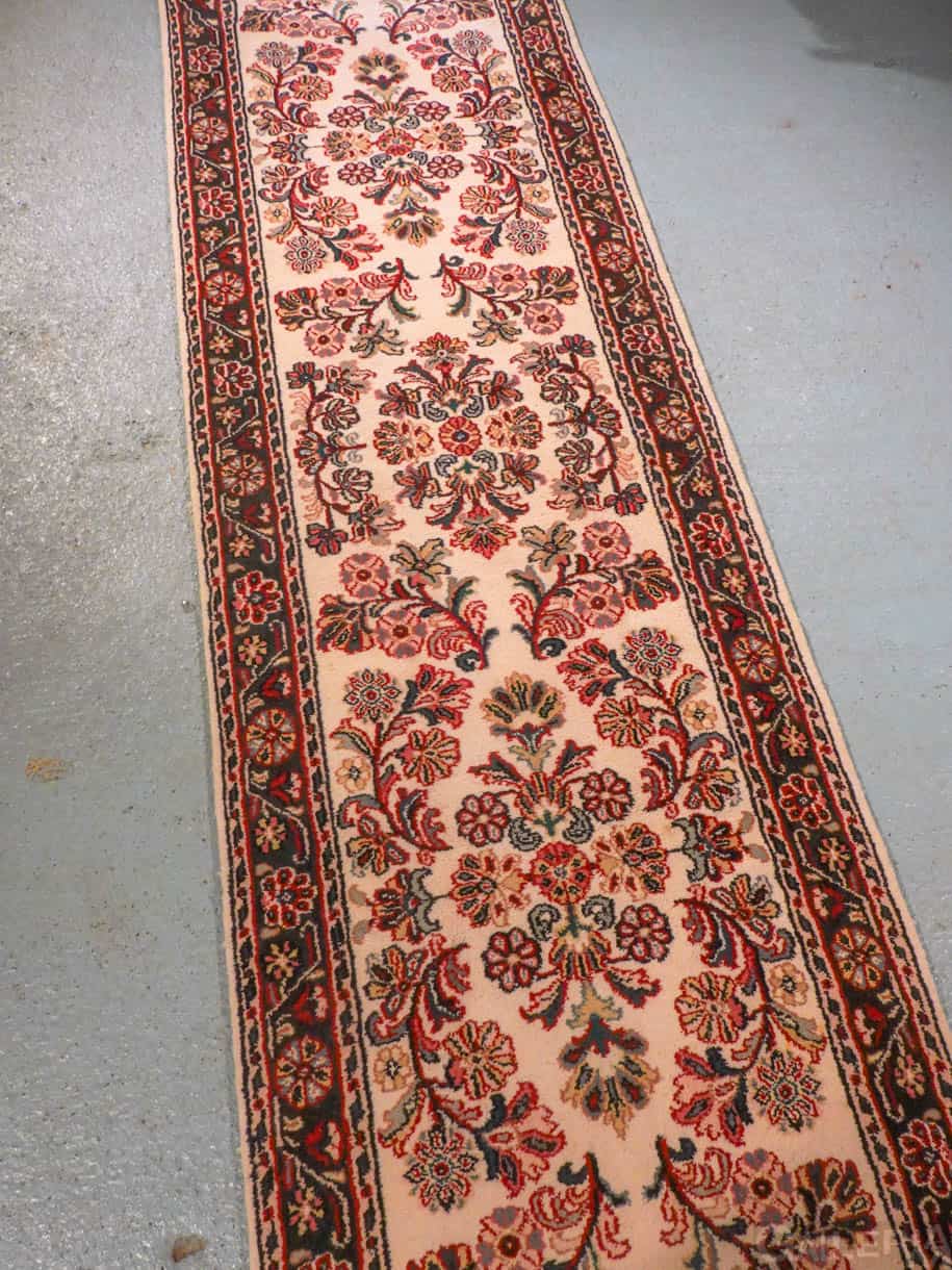 elegantin juhlallinen sarouk käytävämatto 247 x 76 cm