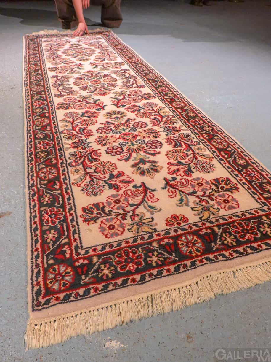 elegantin juhlallinen sarouk käytävämatto 247 x 76 cm