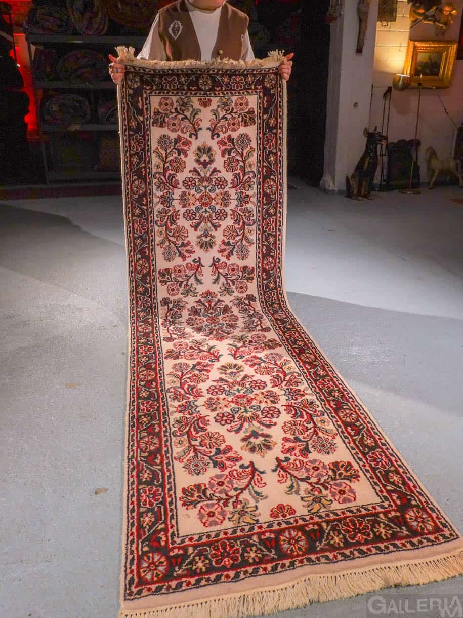 elegantin juhlallinen sarouk käytävämatto 247 x 76 cm