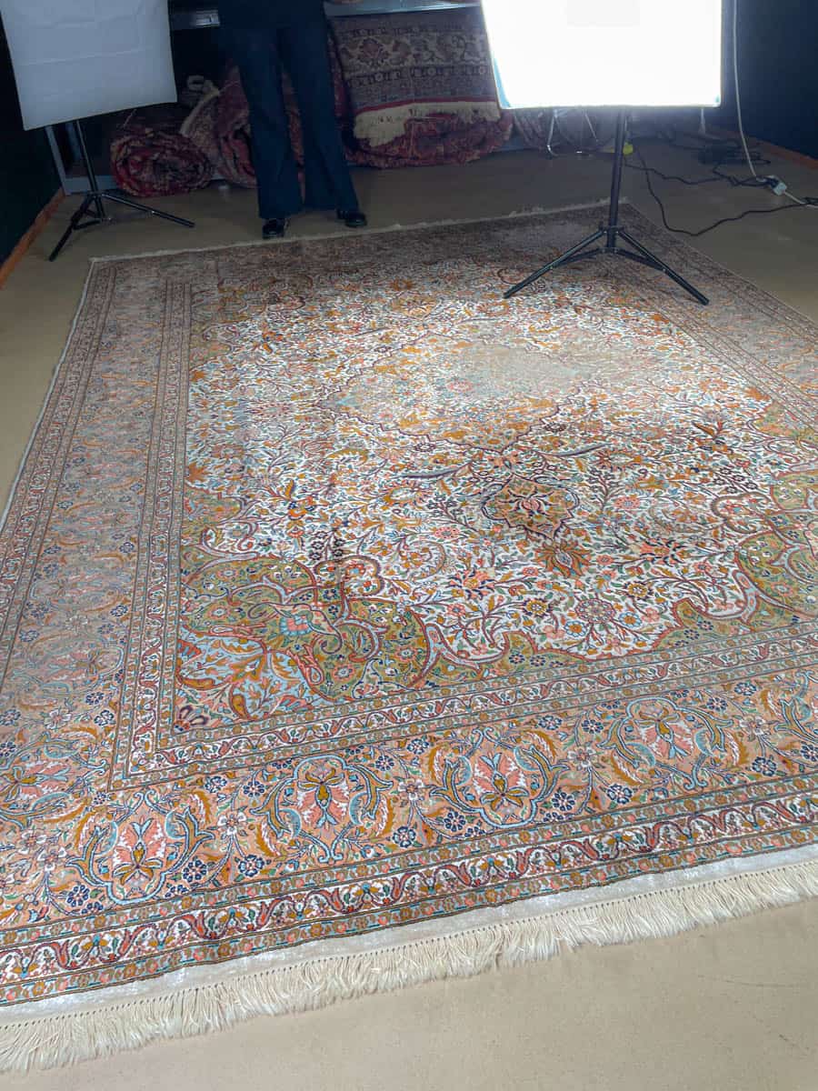 silkkimatto ylvään koristeelinen ghom 280 x 185 cm (kopio)