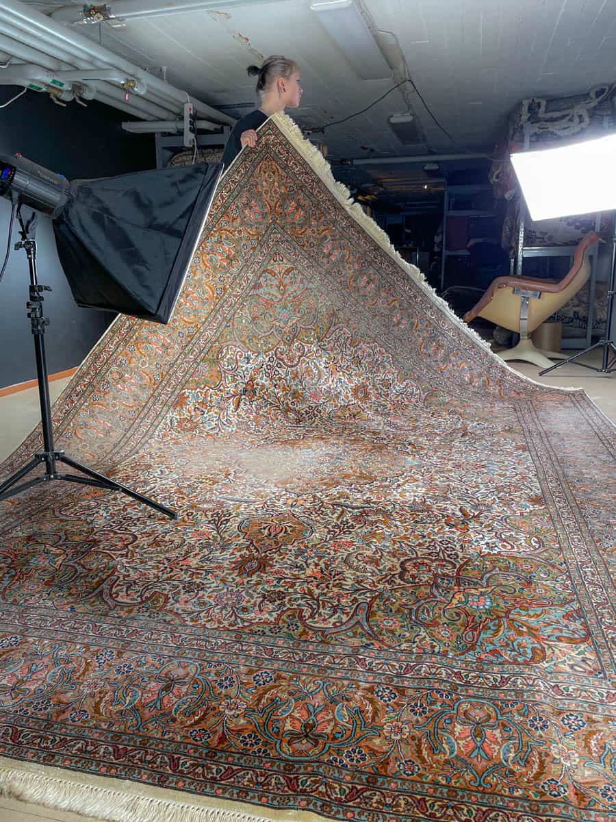 silkkimatto ylvään koristeelinen ghom 280 x 185 cm (kopio)