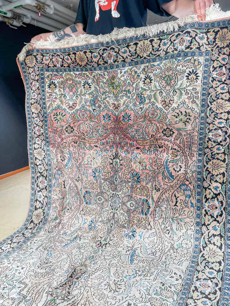 silkkimatto soinnukkaan hillitty kasmir 188 x 137 cm