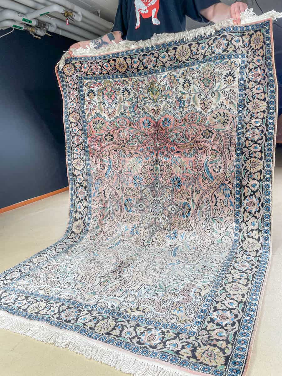 silkkimatto soinnukkaan hillitty kasmir 188 x 137 cm