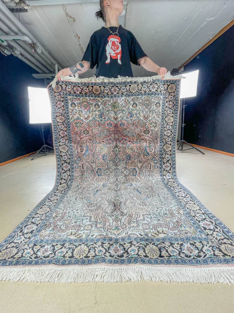 silkkimatto soinnukkaan hillitty kasmir 188 x 137 cm