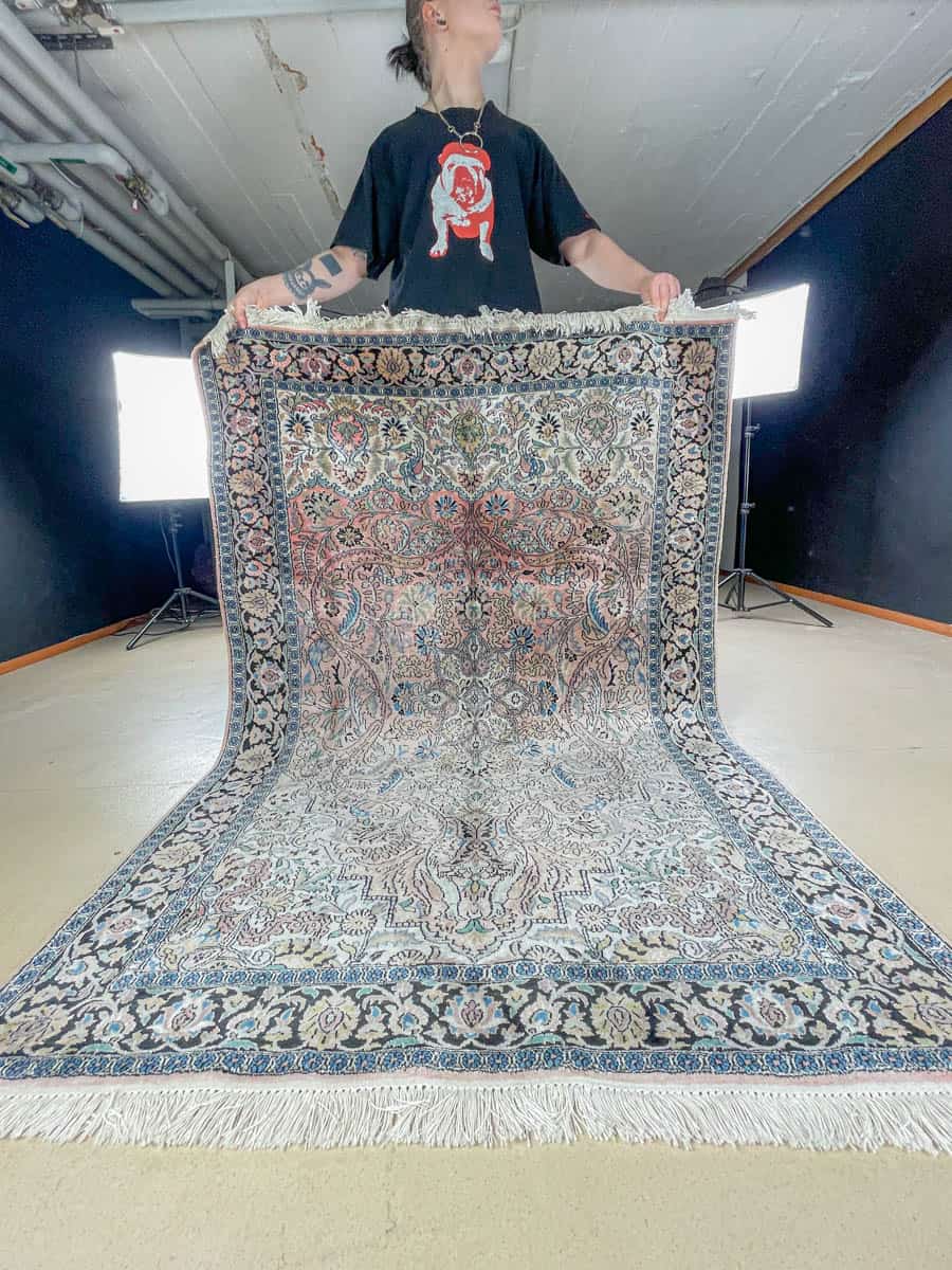 silkkimatto soinnukkaan hillitty kasmir 188 x 137 cm