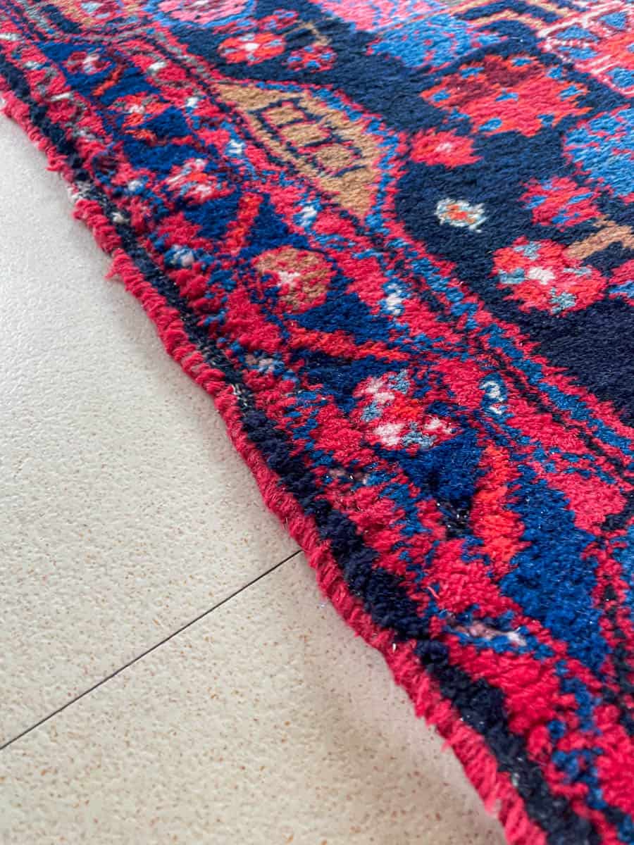 Äärimmäisen harvinainen yönsininen lilihan käytävämatto 410 x 88 cm (kopio)