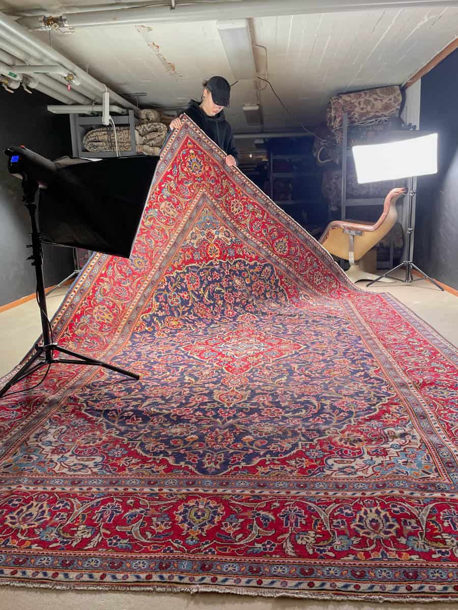 elegantin yksityiskohtainen perinteinen keshan 330 x 240 cm (kopio)