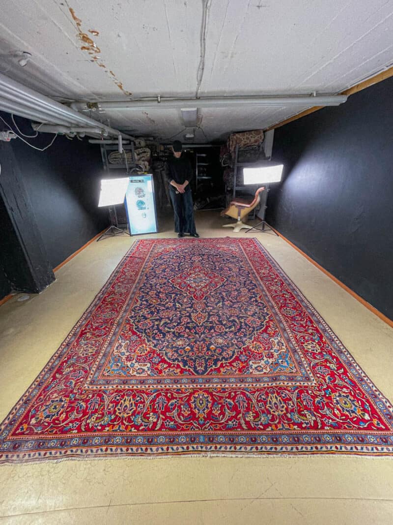 elegantin yksityiskohtainen perinteinen keshan  330 x 240 cm (kopio)