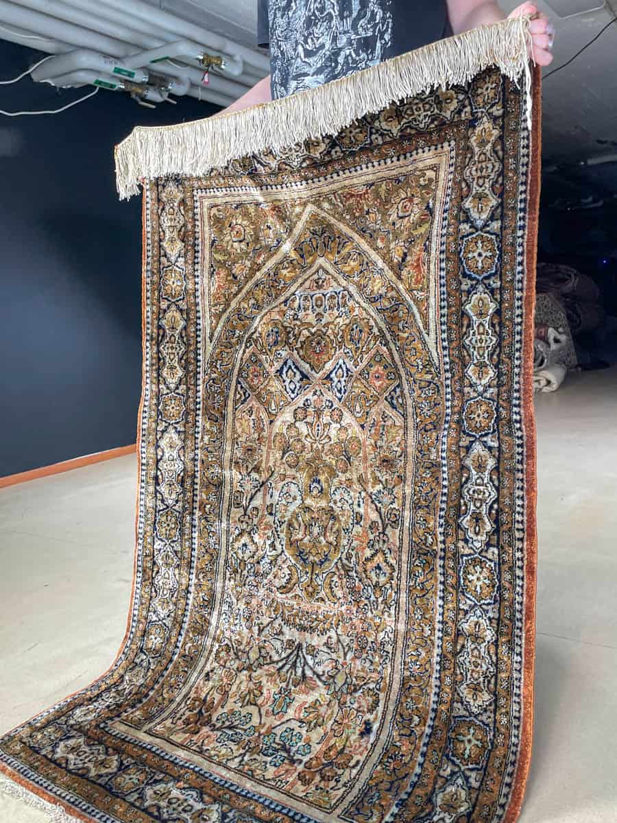 silkki silkillä loistokas hereke 138 x 80 cm