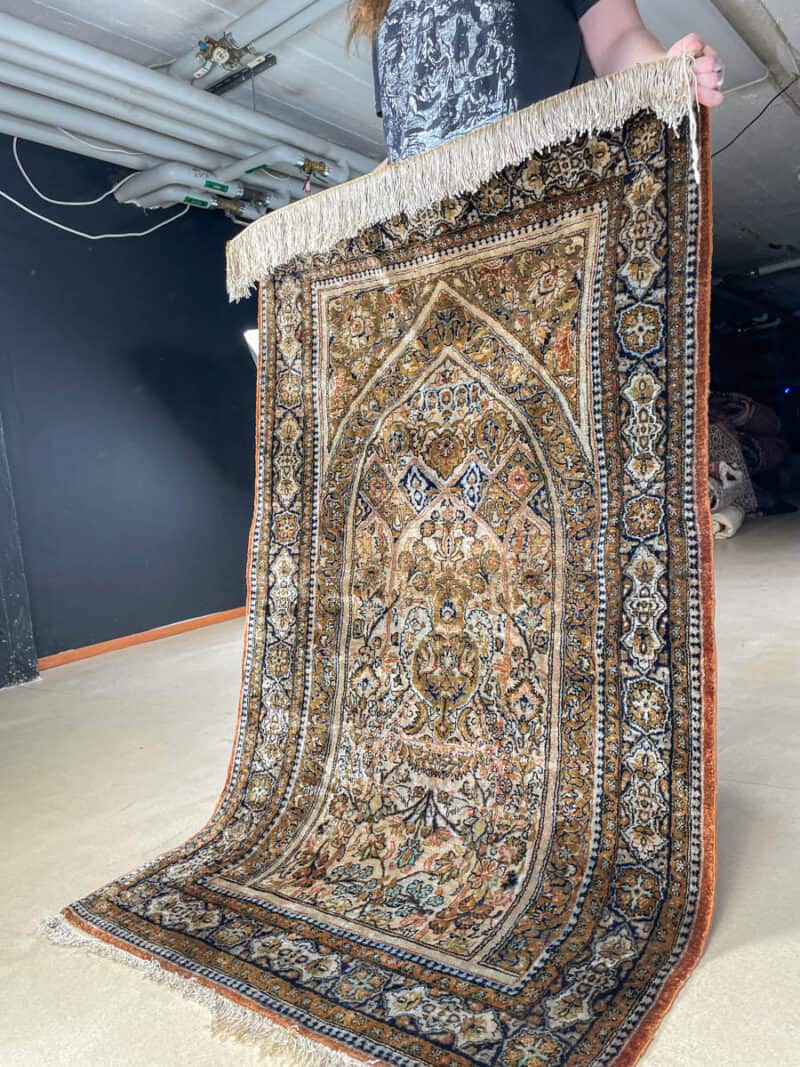 silkki silkillä loistokas hereke 138 x 80 cm