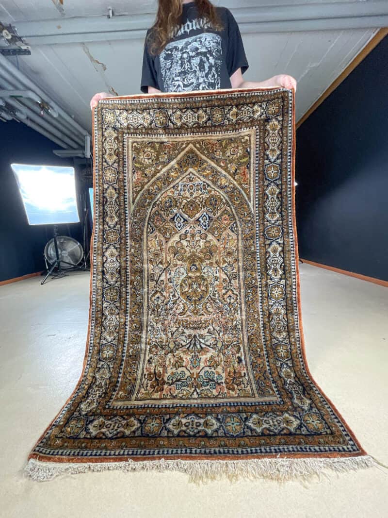 silkki silkillä loistokas hereke 138 x 80 cm