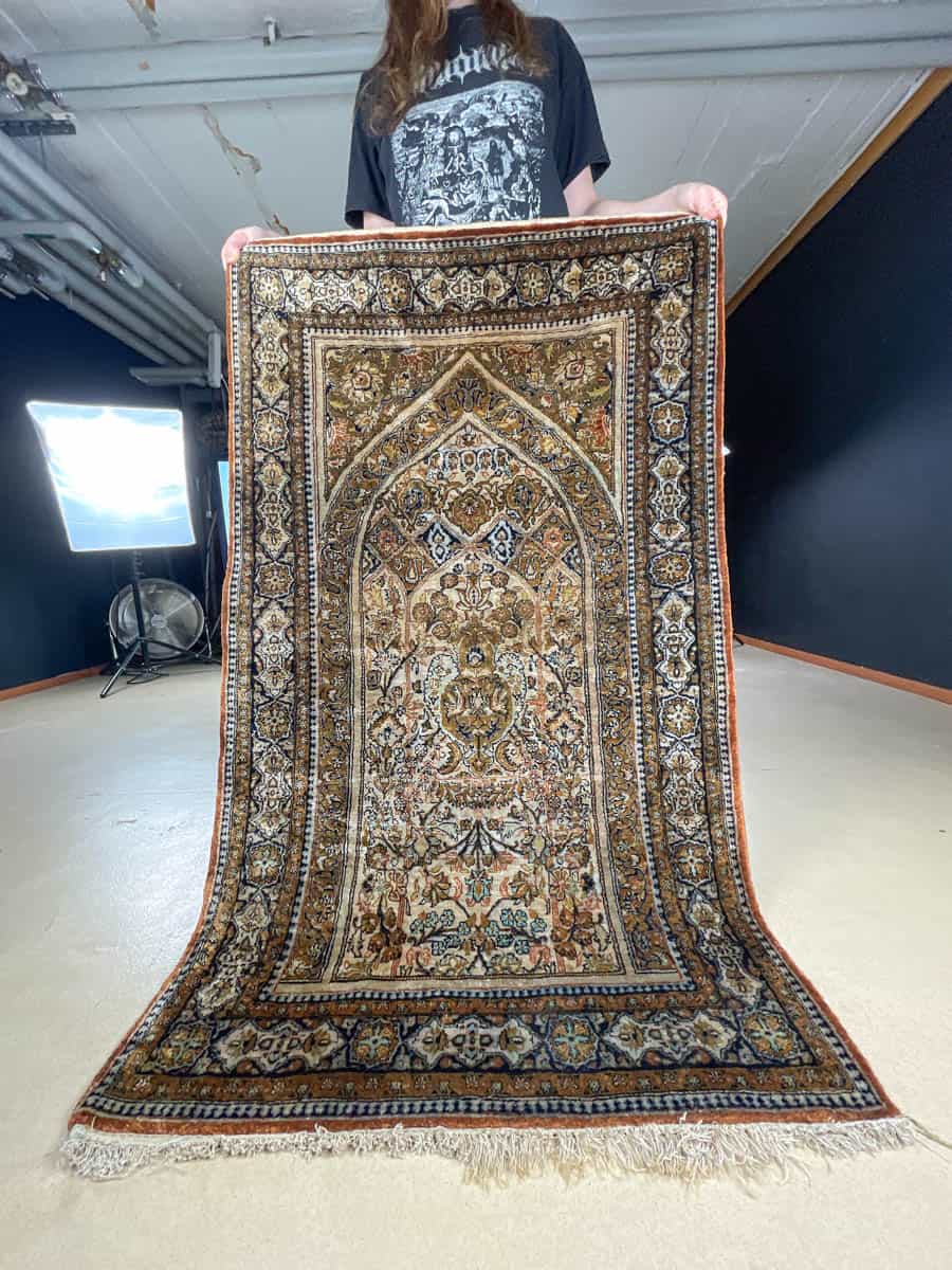 silkki silkillä loistokas hereke 138 x 80 cm