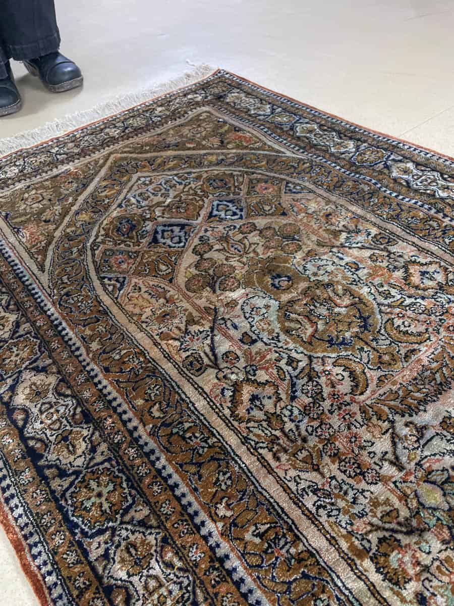 silkki silkillä loistokas hereke 138 x 80 cm