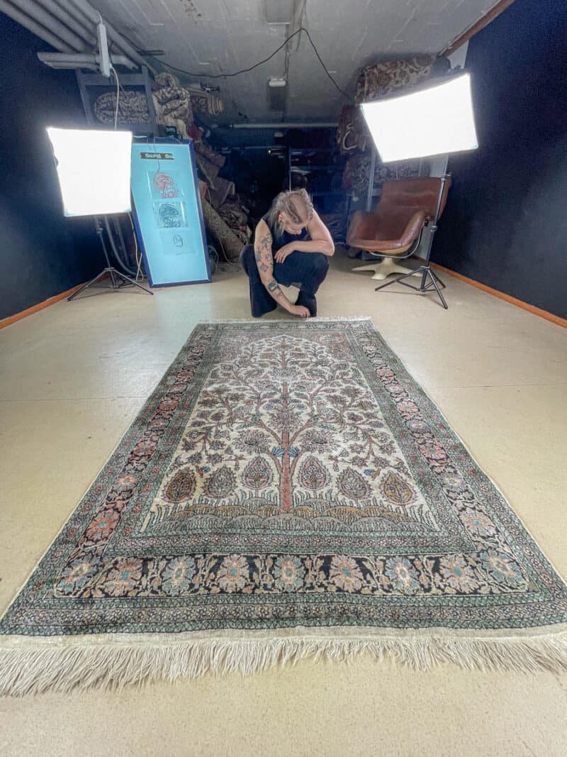 silkkimatto henkeäsalpaava elämänpuu kasmir 220 x 126 cm (kopio)