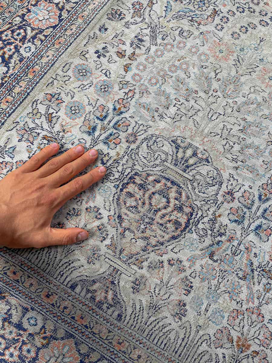 silkkimatto vaalea elämänpuu kasmir 156 x 93 cm