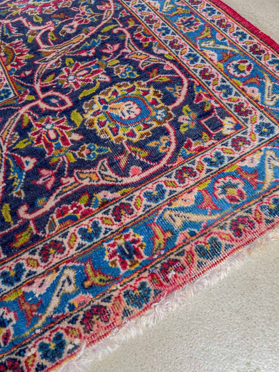 tyrmäävä palatsikokoinen keshan – signeerattu – 406 x 291 cm