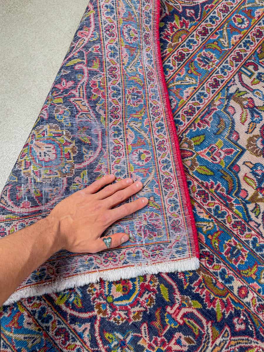 tyrmäävä palatsikokoinen keshan – signeerattu – 406 x 291 cm