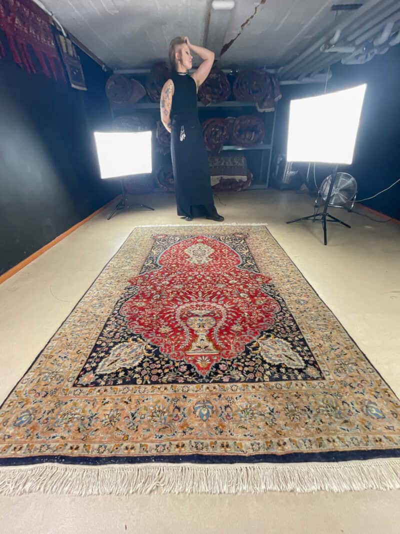 poikkeuksellisen elegantti tabriz 237 x 160 cm