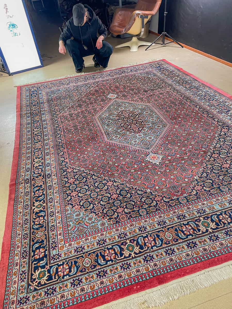 harvinainen vaaleanpunainen vintage bijar 295 x 202 cm (kopio)