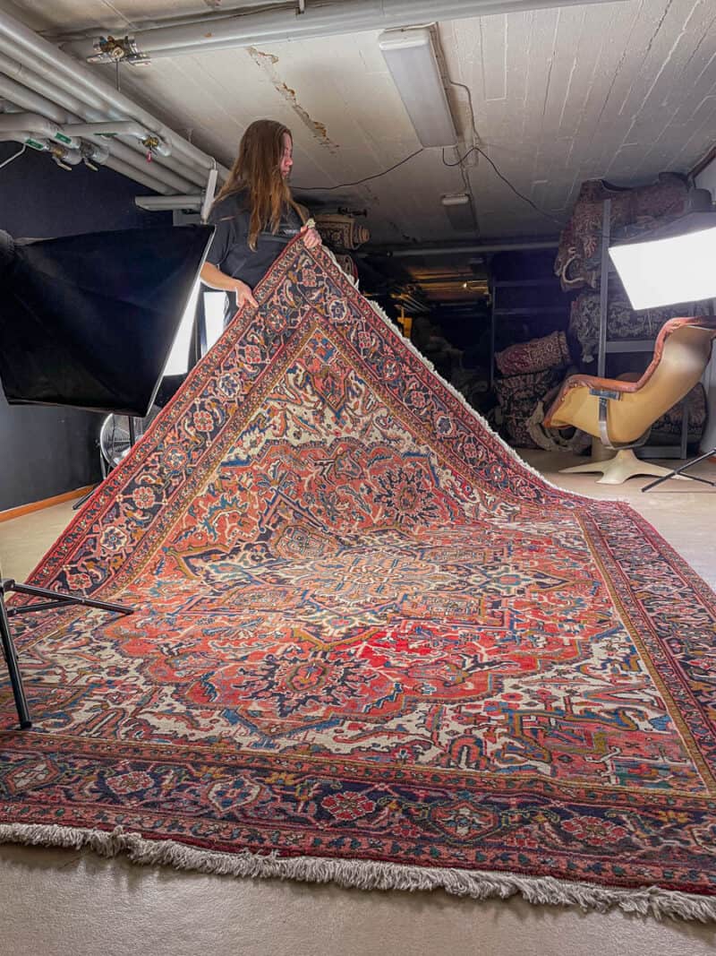 psykedeelinen heriz 1960 luvulta 362 x 265 cm (kopio)