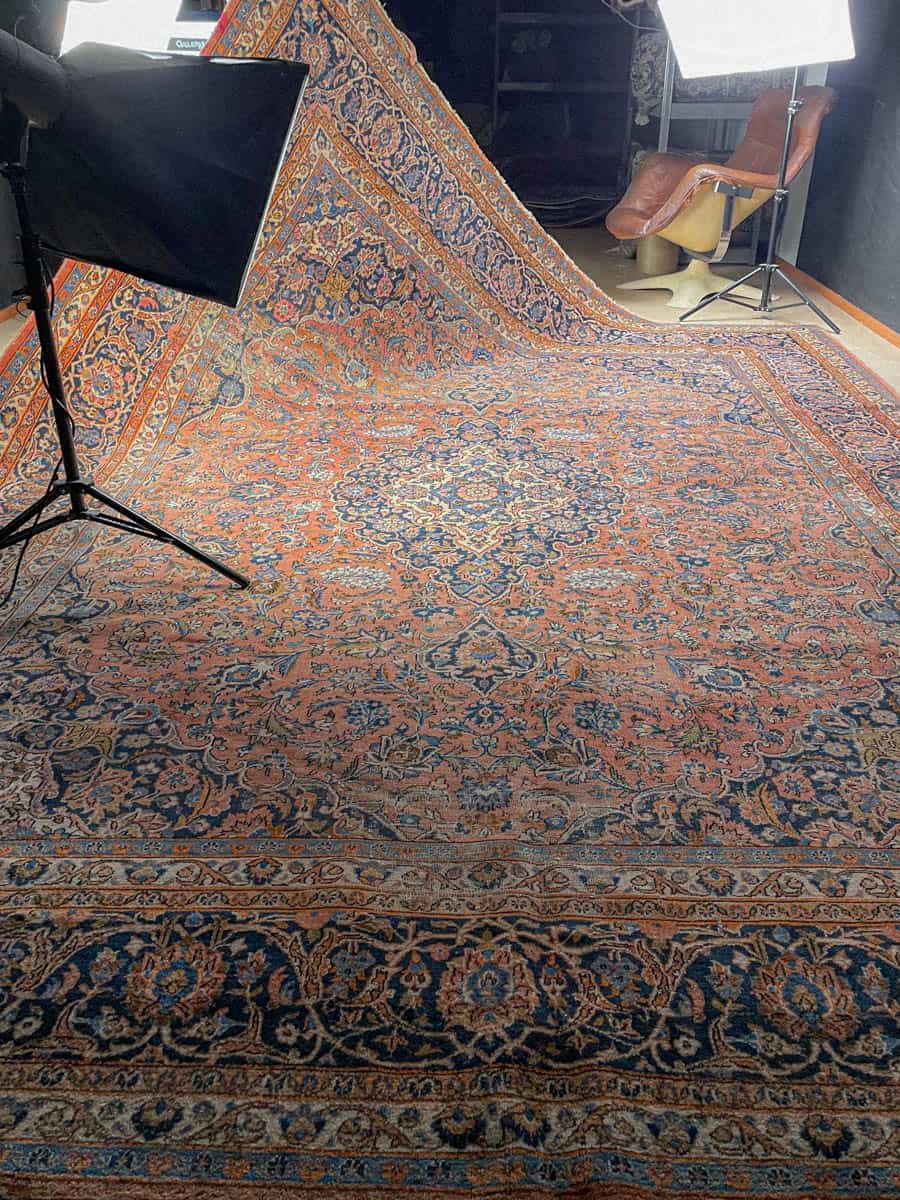 Äärimmäisen yksityiskohtainen palatsikokoinen keshan 393 x 302 cm (kopio) (kopio)