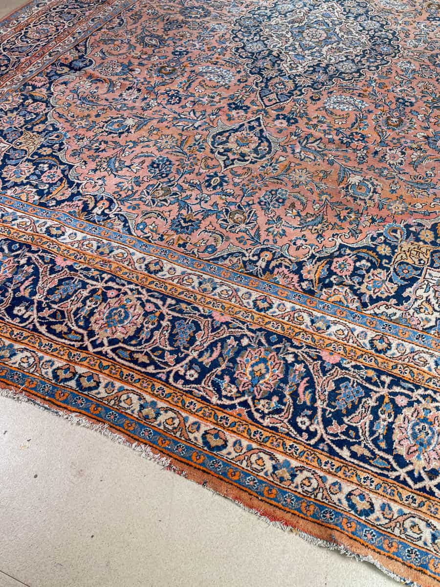 Äärimmäisen yksityiskohtainen palatsikokoinen keshan 393 x 302 cm (kopio) (kopio)