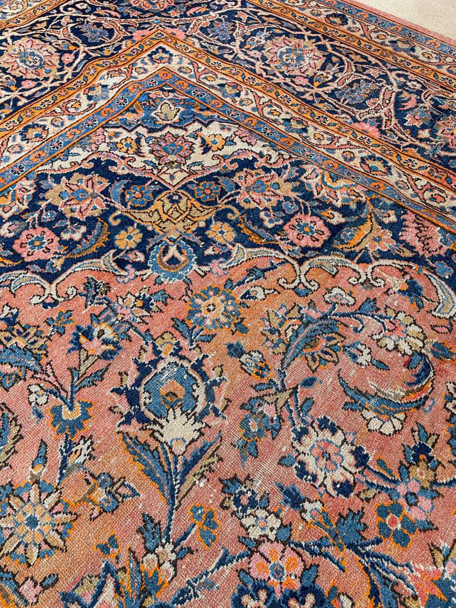 Äärimmäisen yksityiskohtainen palatsikokoinen keshan 393 x 302 cm (kopio) (kopio)