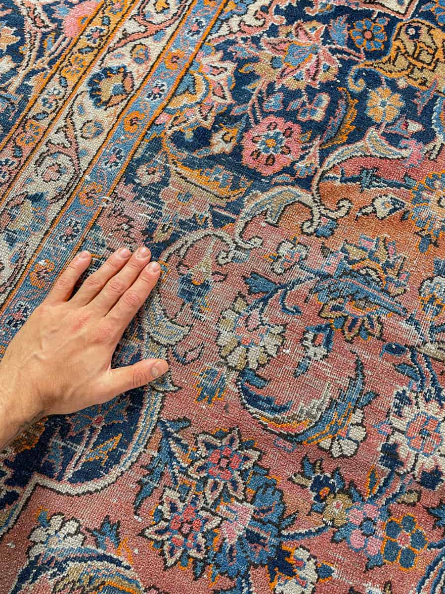 Äärimmäisen yksityiskohtainen palatsikokoinen keshan 393 x 302 cm (kopio) (kopio)