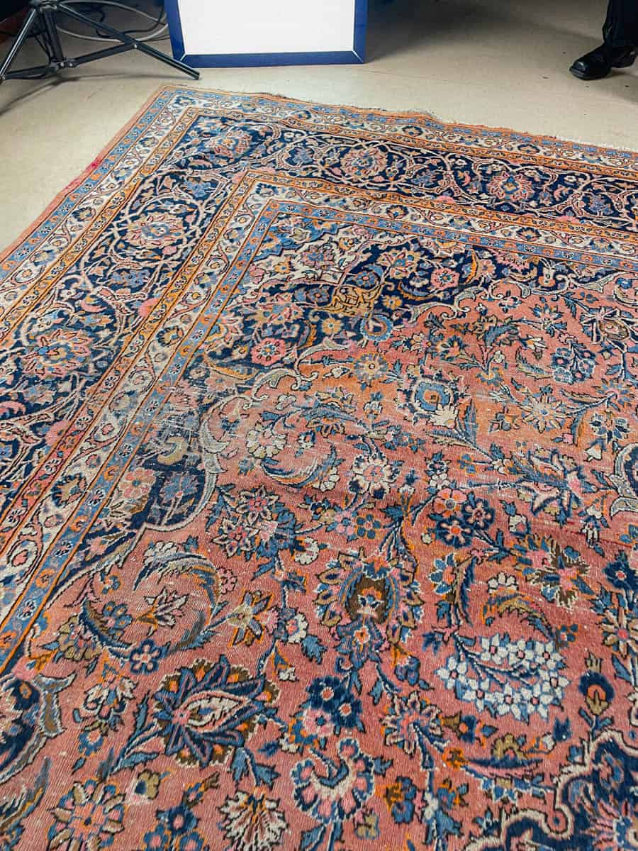 Äärimmäisen yksityiskohtainen palatsikokoinen keshan 393 x 302 cm (kopio) (kopio)