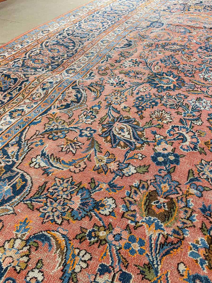 Äärimmäisen yksityiskohtainen palatsikokoinen keshan 393 x 302 cm (kopio) (kopio)