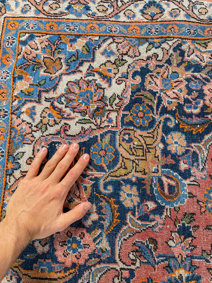 Äärimmäisen yksityiskohtainen palatsikokoinen keshan 393 x 302 cm (kopio) (kopio)