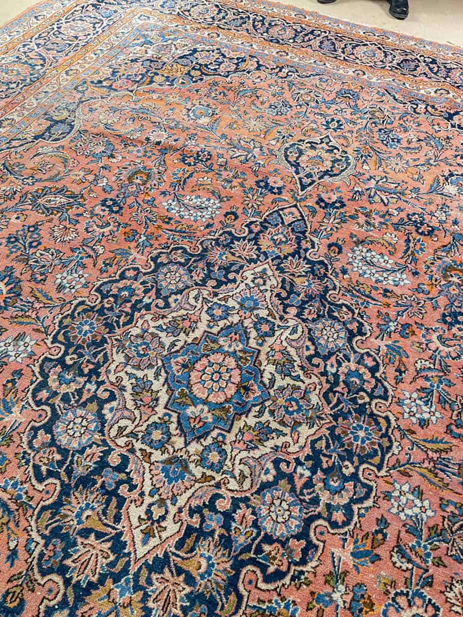 Äärimmäisen yksityiskohtainen palatsikokoinen keshan 393 x 302 cm (kopio) (kopio)