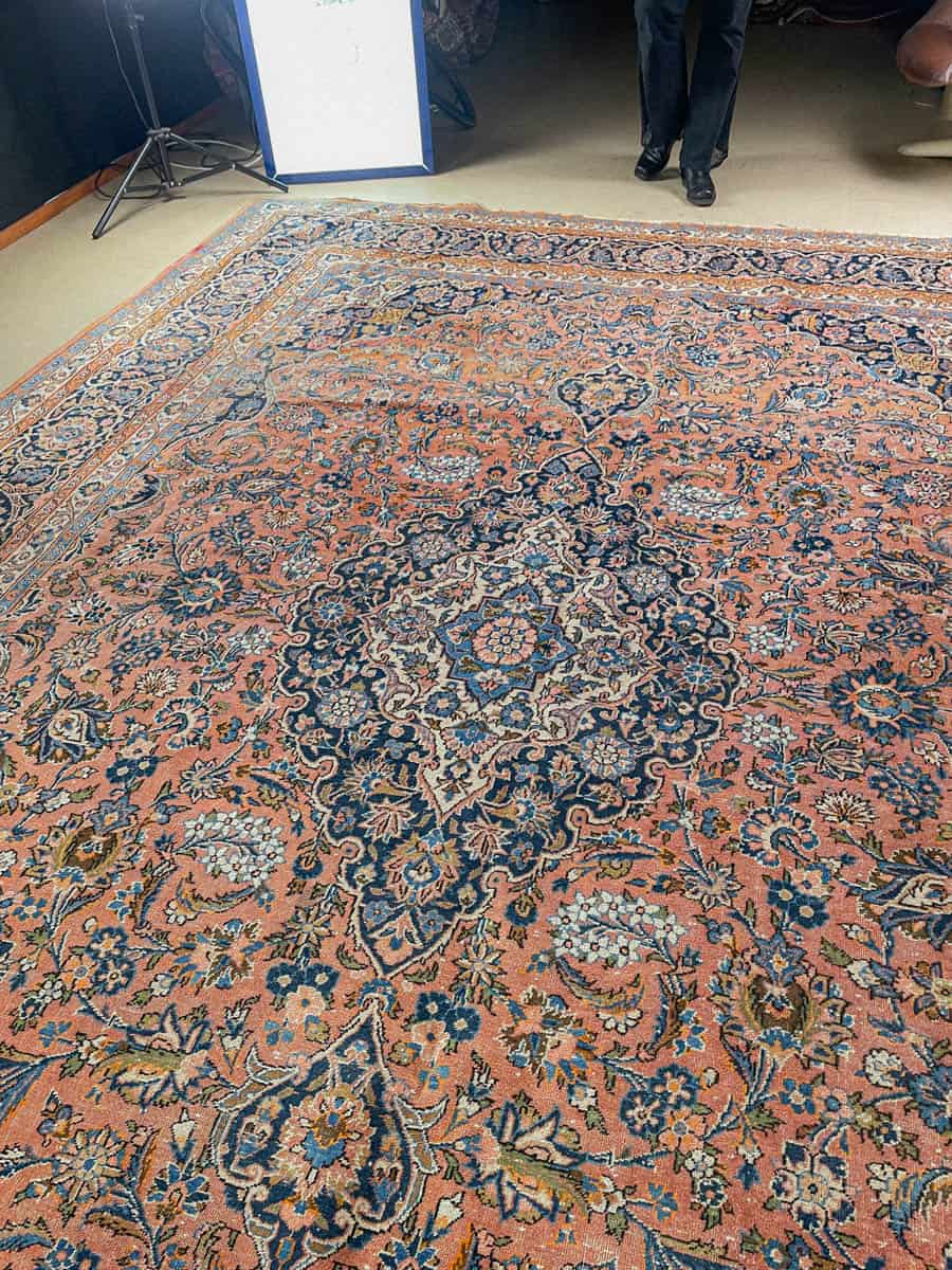 Äärimmäisen yksityiskohtainen palatsikokoinen keshan 393 x 302 cm (kopio) (kopio)