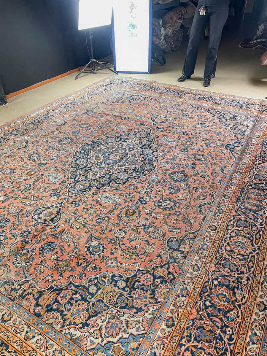 Äärimmäisen yksityiskohtainen palatsikokoinen keshan 393 x 302 cm (kopio) (kopio)