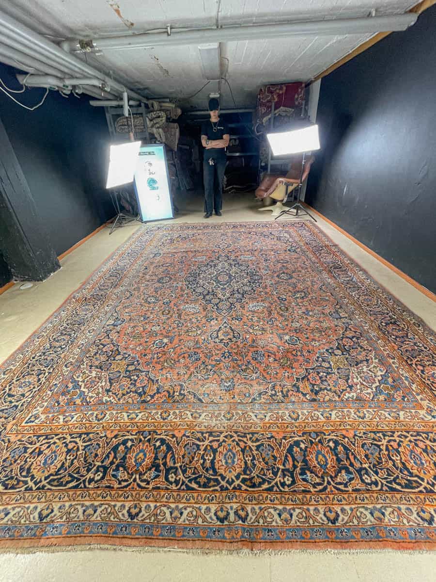 Äärimmäisen yksityiskohtainen palatsikokoinen keshan 393 x 302 cm (kopio) (kopio)