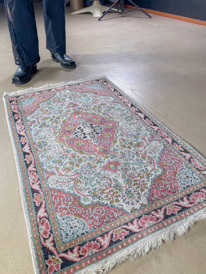 silkkimatto sievä pastellinen kasmir 95 x 60 cm