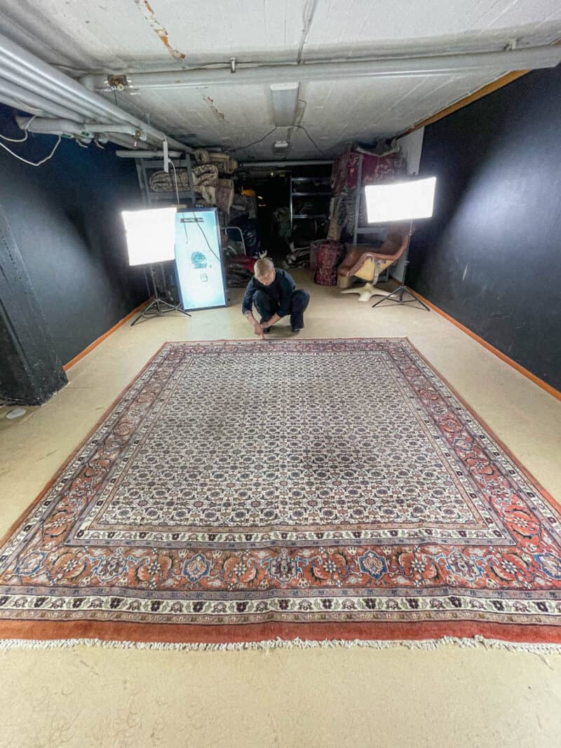 maanläheinen neliönmallinen tabriz 250 x 245 cm