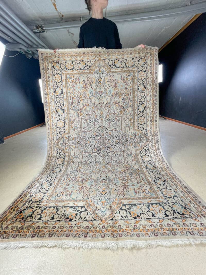 silkkimatto vaalean harmoninen kasmir 190 x 125 cm