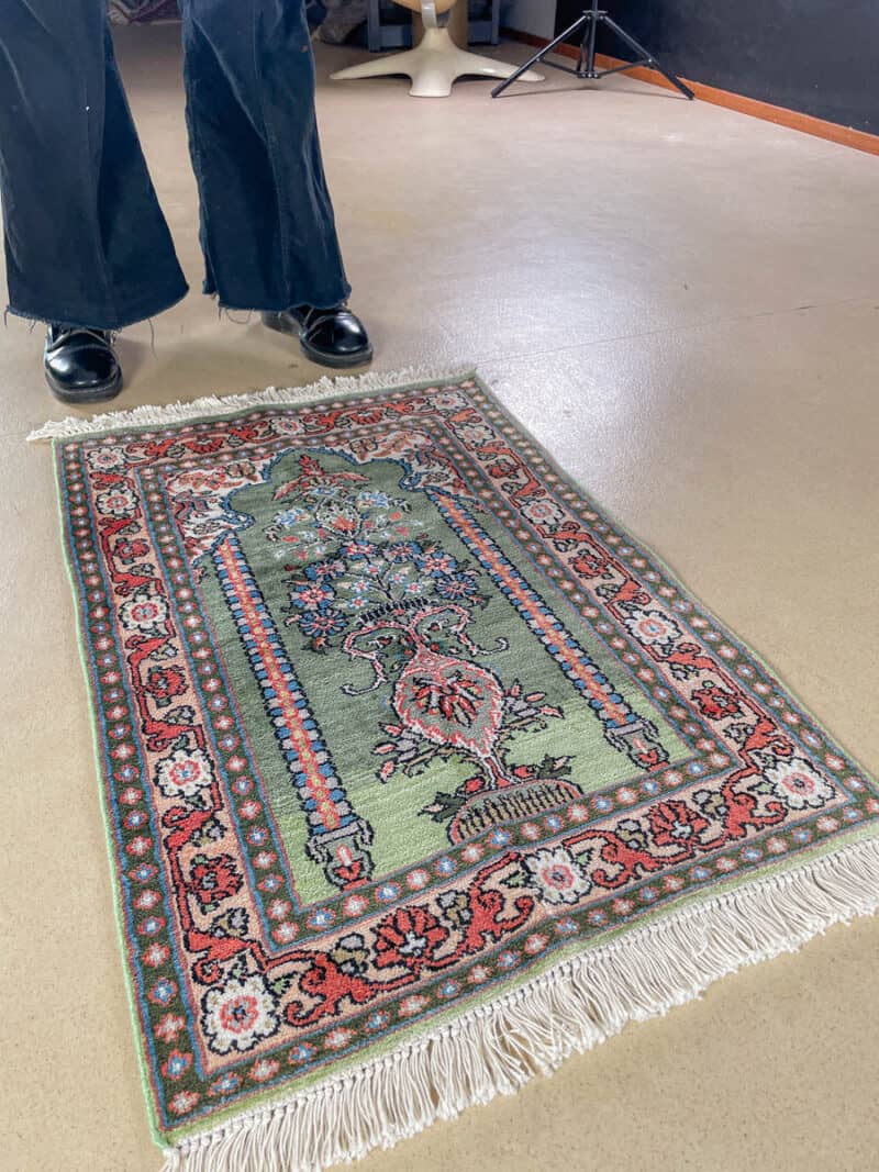 silkkimatto vehreä kasmir 90 x 60 cm