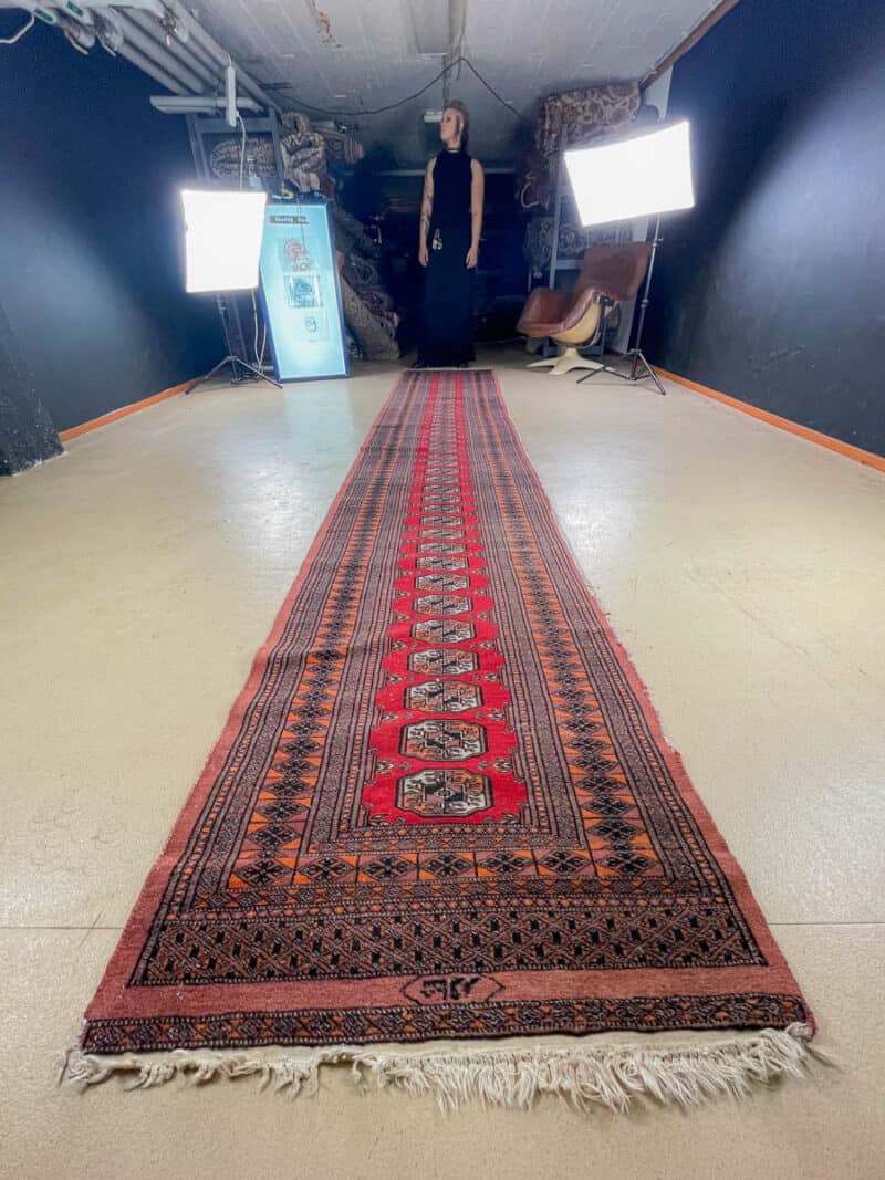 perinteinen buhara käytävämatto 465 x 80 cm